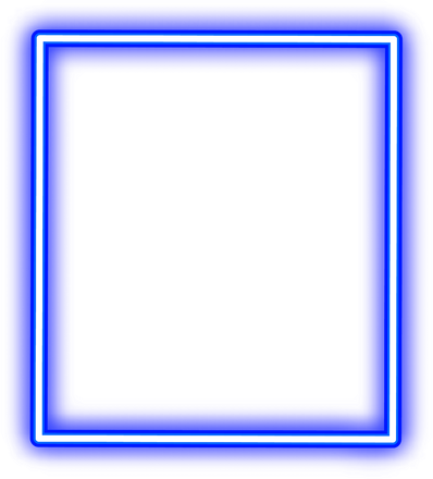 Neon Blue Square